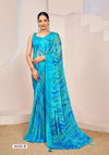 Vanilla 12 By Ruchi Chiffon Saree With Swarovski On Border Wholesale Price In Surat